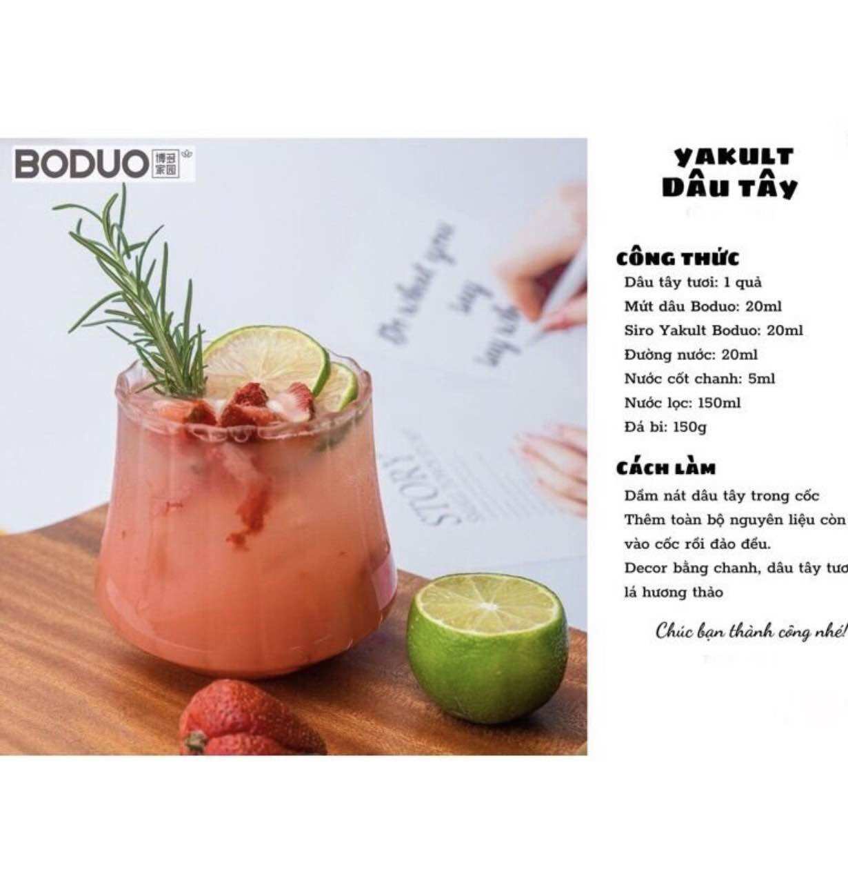 Mứt dâu Boduo hộp 1,3kg