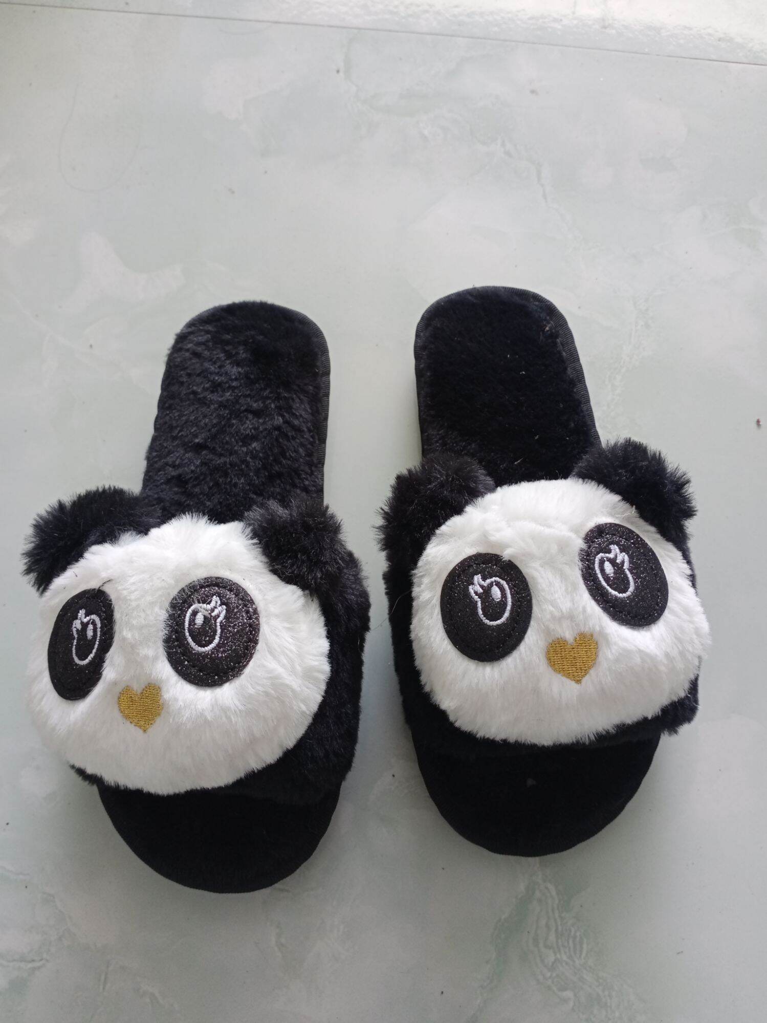 Dép lông mang trong nhà hình gấu trúc