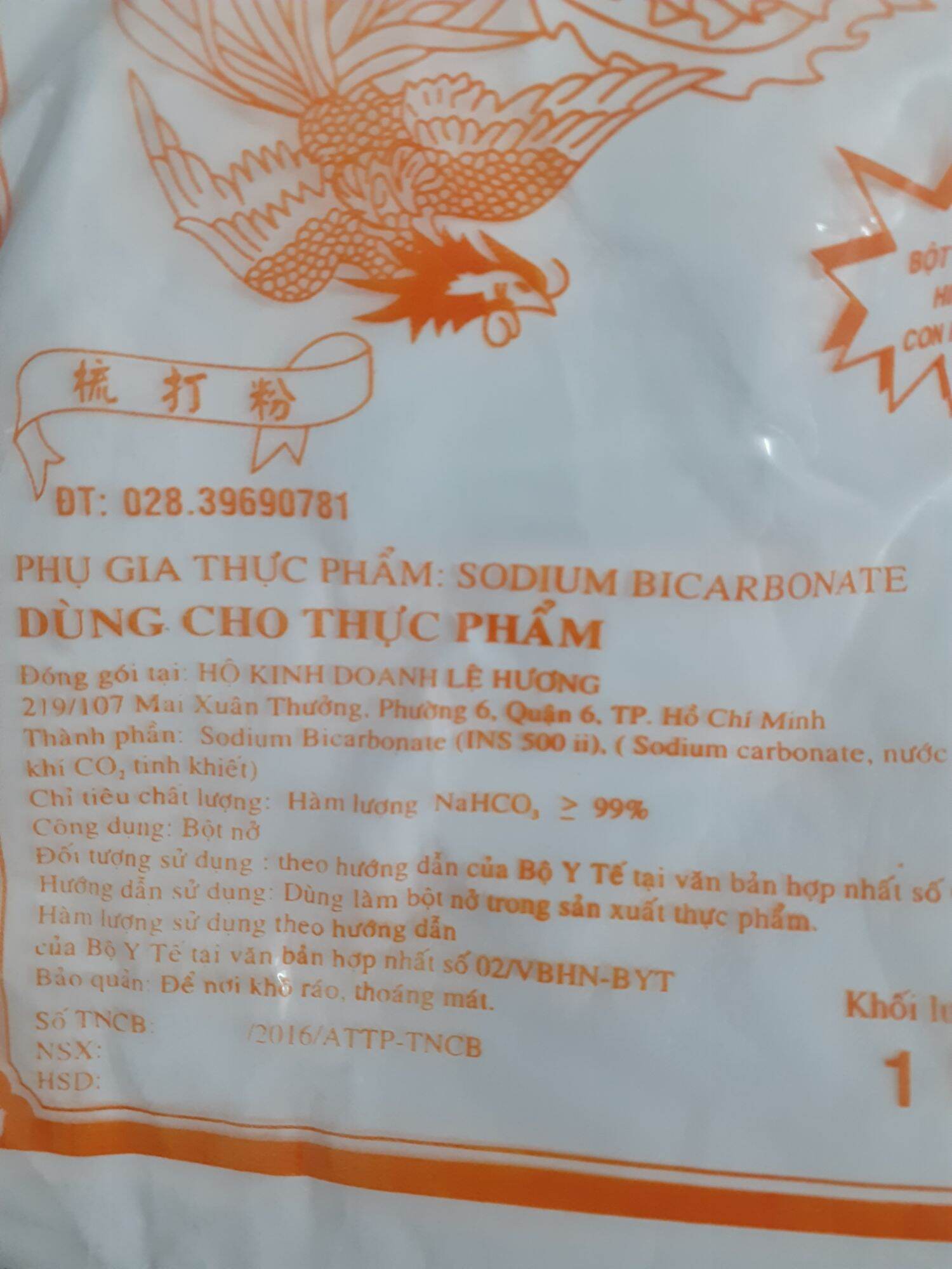 Bột Soda dùng làm bột nở trong chế biến thực phẩm