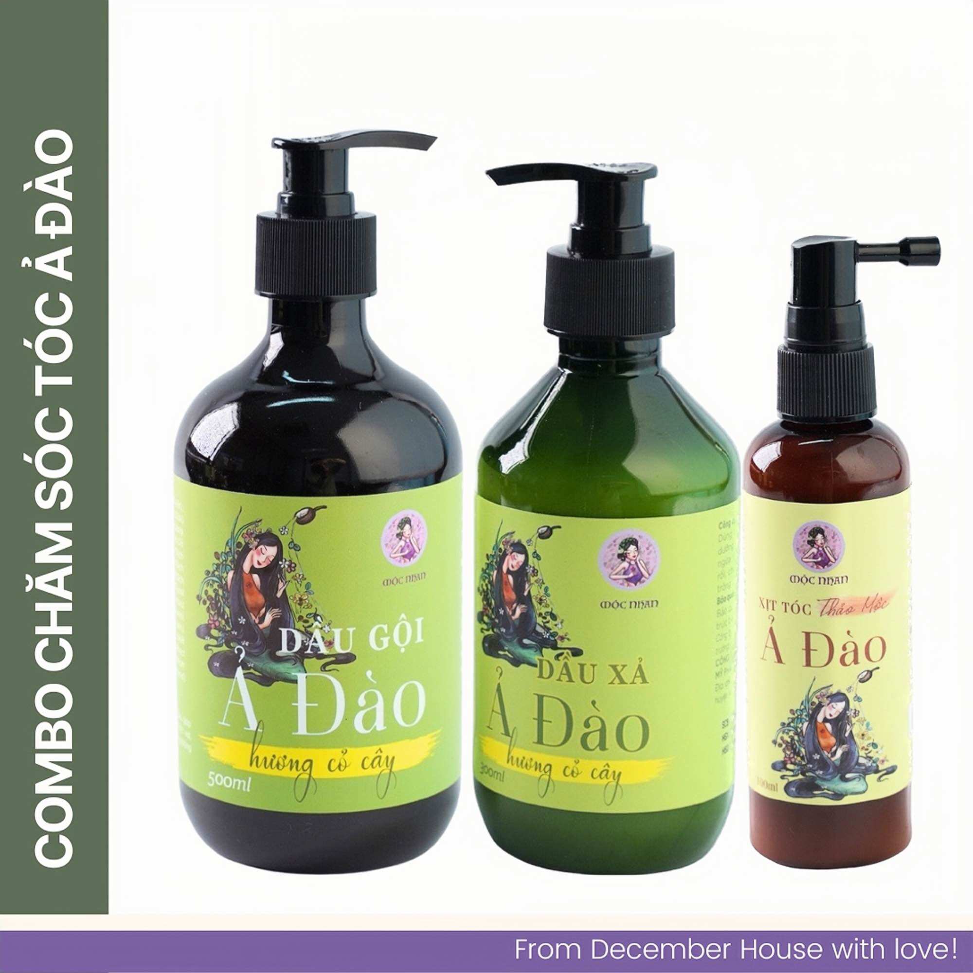 Combo chăm sóc tóc Ả Đào Mộc Nhan Natural