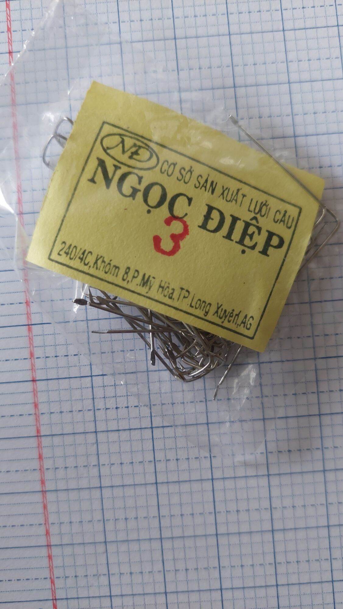 LƯỠI CÂU TÔM THỦ CÔNG INOX 1 GÓI
