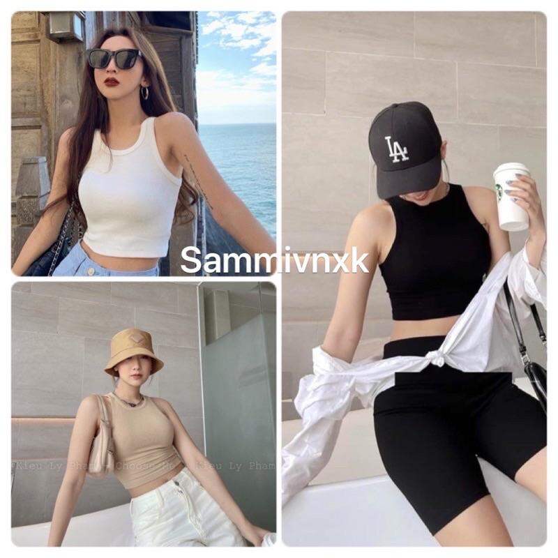 Áo ba lỗ ngược croptop dáng ôm Sammivnxk⭐️freeship
