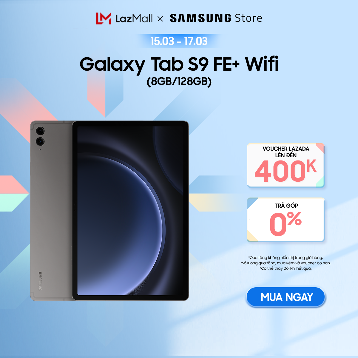 Máy tính bảng Samsung Galaxy Tab S9 FE+ (WiFi) 8GB/128G