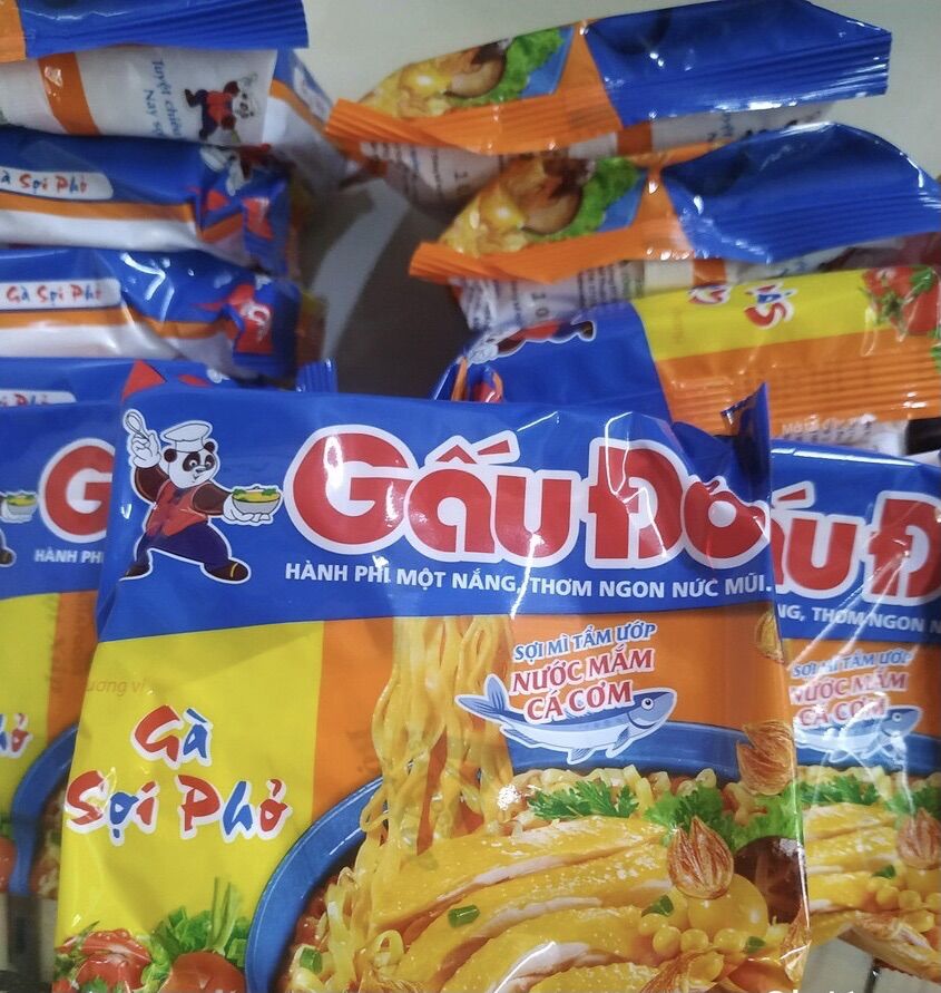 COMBO SỈ 1 thùng Mì Gấu Đỏ GÀ SỢI PHỞ (30goi*65g)