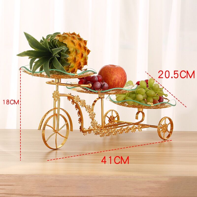 Khay đựng hoa quả bánh kẹo hình chiếc xe đạp trang trí tiệc Huydecor