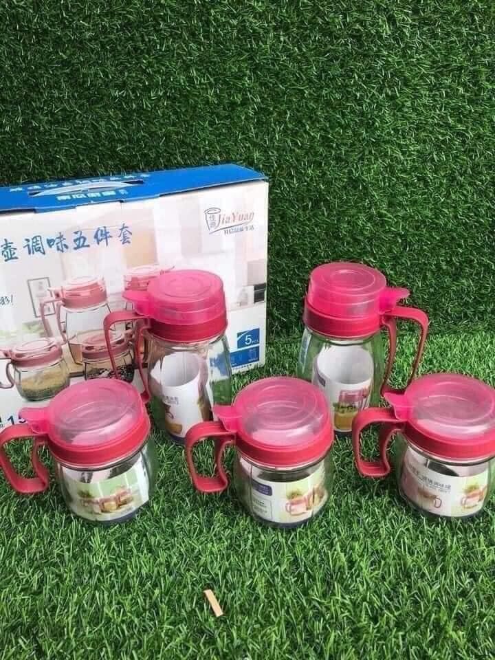 Bộ hủ 5 món đựng gia vị