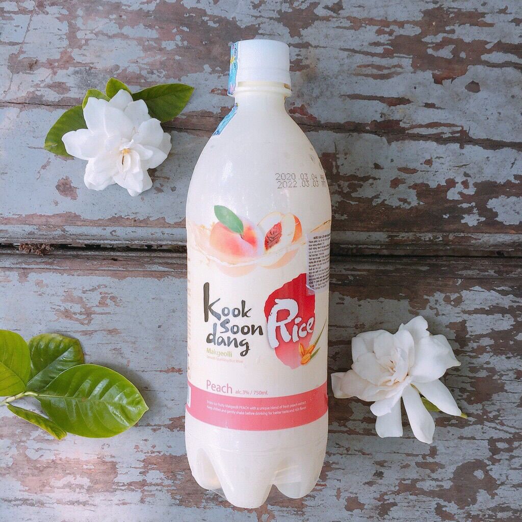 Nước gạo lên men makgeolli vị đào 750ml