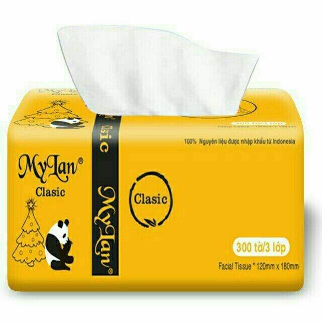 10 gói giấy ăn trắng gấu trúc mylan . hàng việt nam cao cấp.