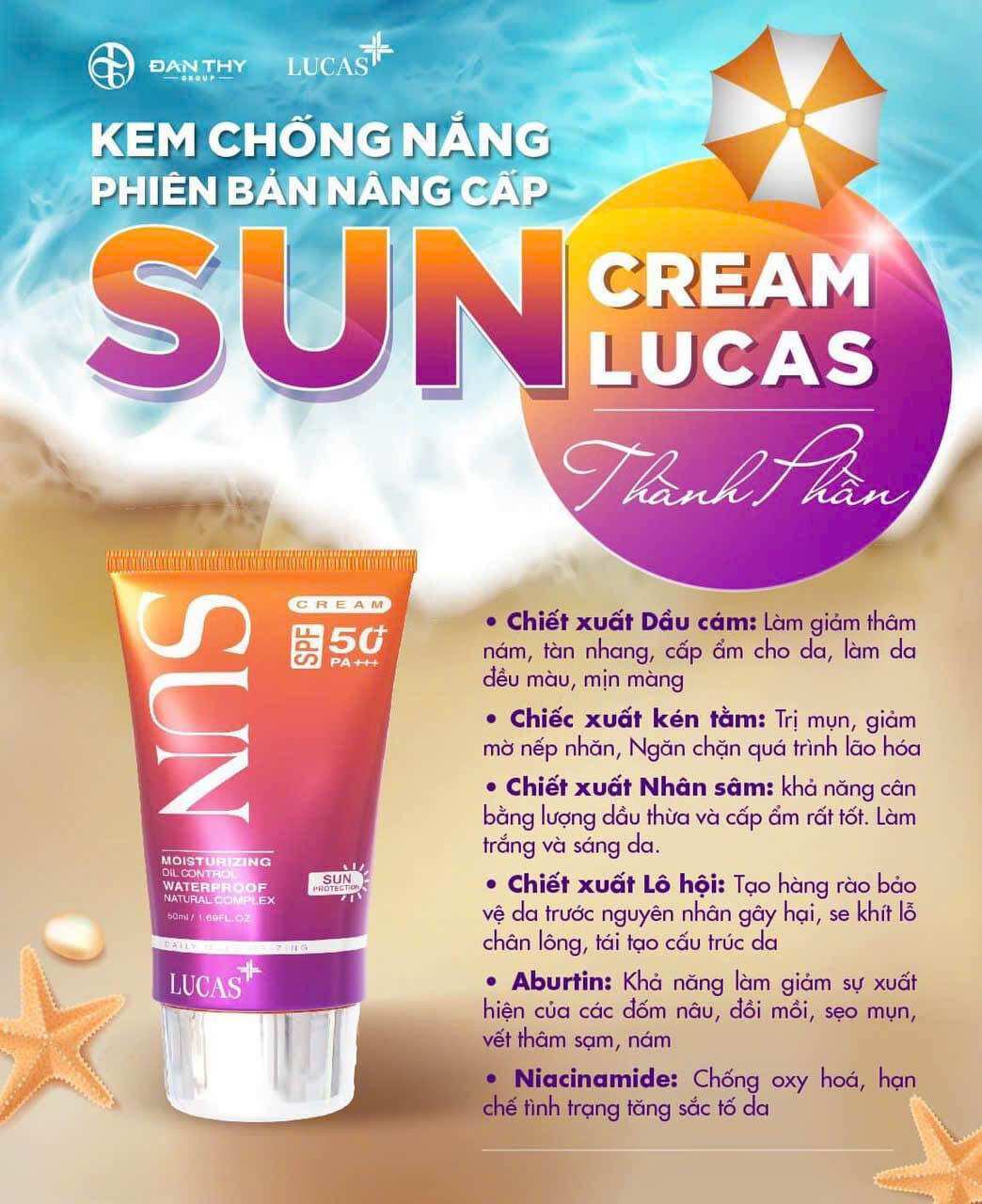 Kem chống nắng Đan Thy Lskin date 3/2027