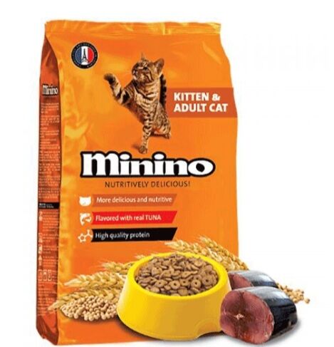 Thức ăn cho mèo, hạt cho mèo mọi lứa tuổi - Minino kitten & adult 480g