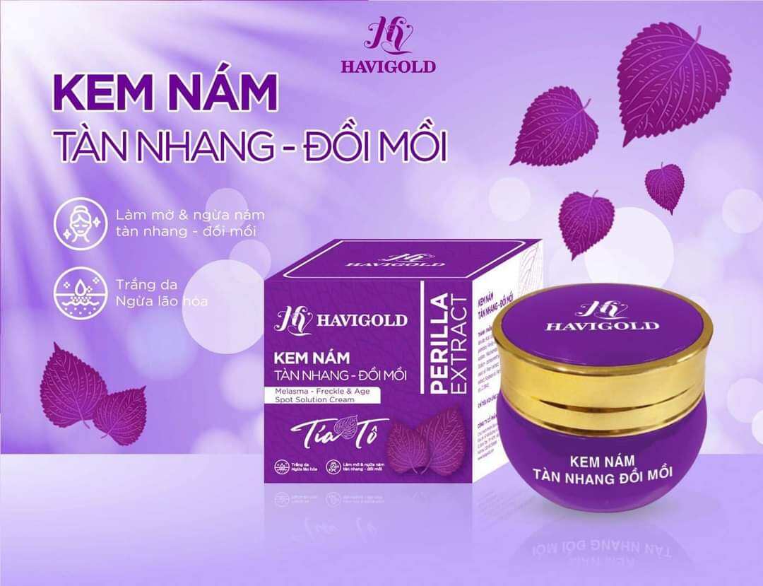 Kem nám tàn nhang đồi mồi Tía Tô Havigold 15g chính hãng