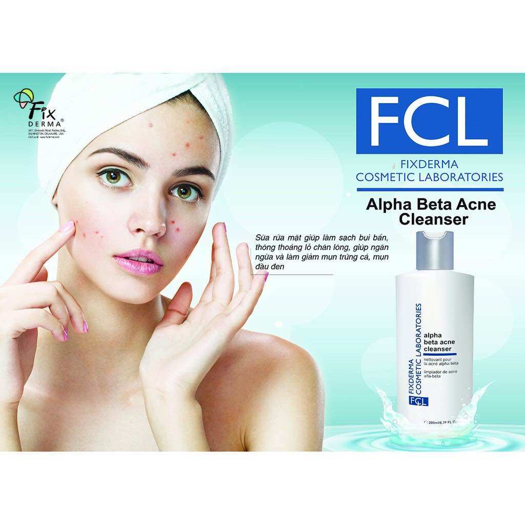 SỮA RỮA MẶT GIẢM MỤN FCL ALPHA BETA ACNE CLEANSER