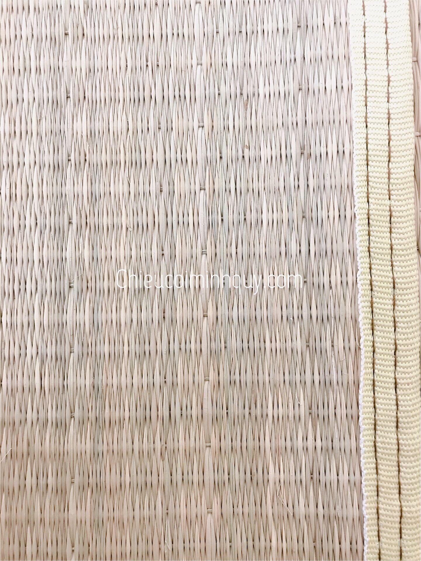Chiếu Cói Trắng giường cá nhân 1m2x2m, chiếu ký túc