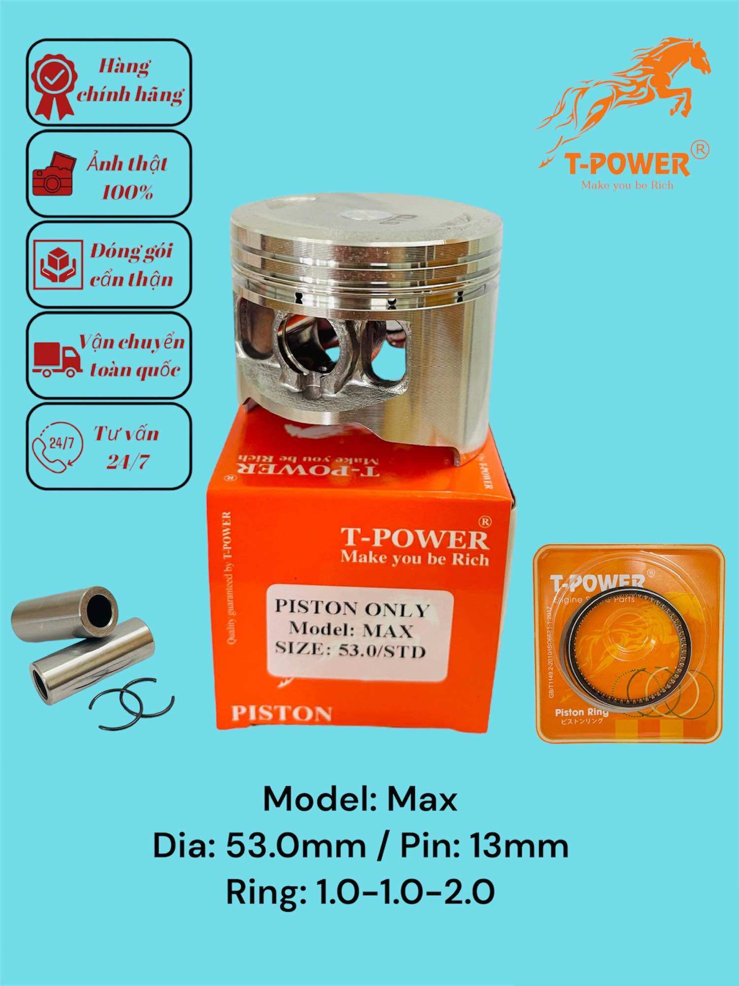 Bộ Piston xe máy Max