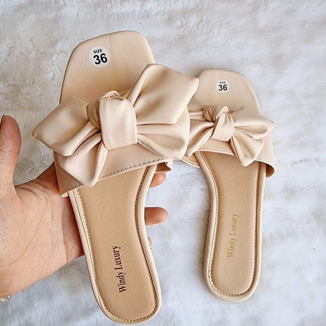 Dép nữ đính nơ luxury cao cấp