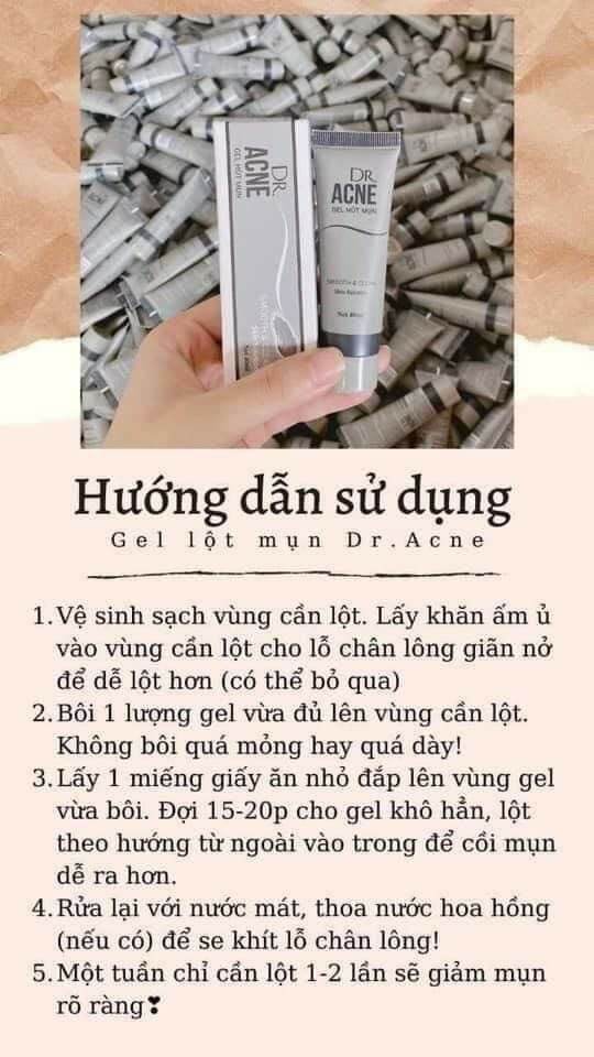 GEL HÚT MỤN DR ACNE CHIẾT XUẤT TỪ TRO NÚI LỬA
