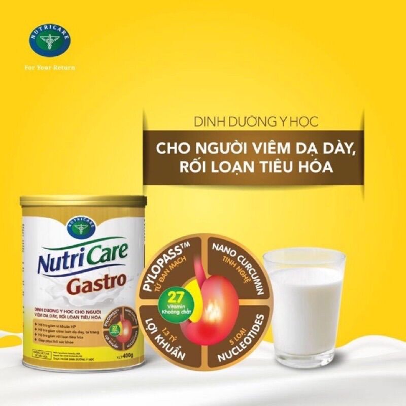 Sữa bột Nutricare Gastro lon 900g