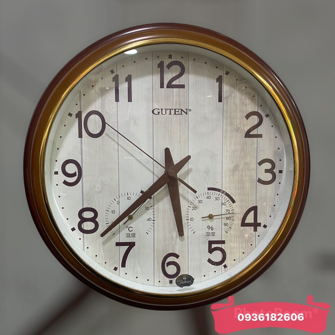 Đồng hồ treo tường Guten đo nhiệt độ độ ẩm