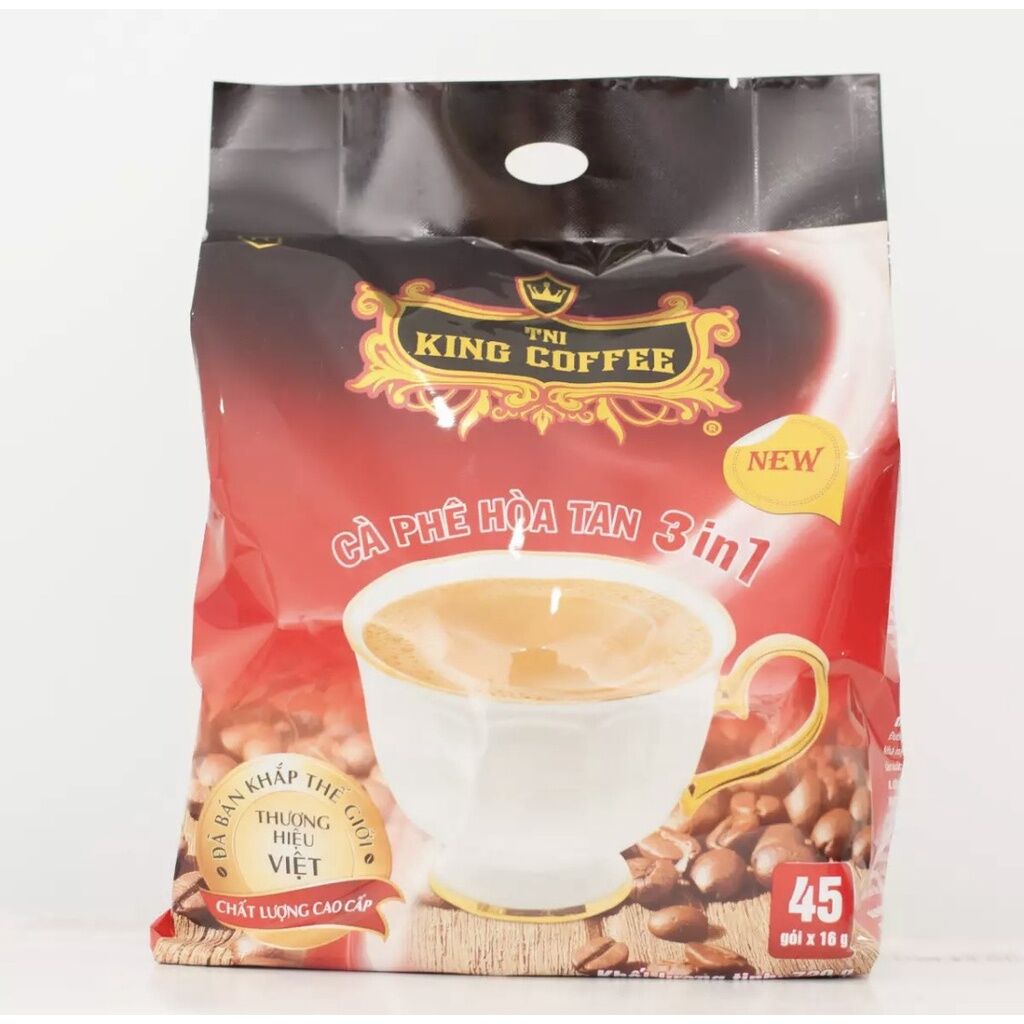 Cà phê sữa TNI King Coffee 3 in 1 bịch 720g date 2025