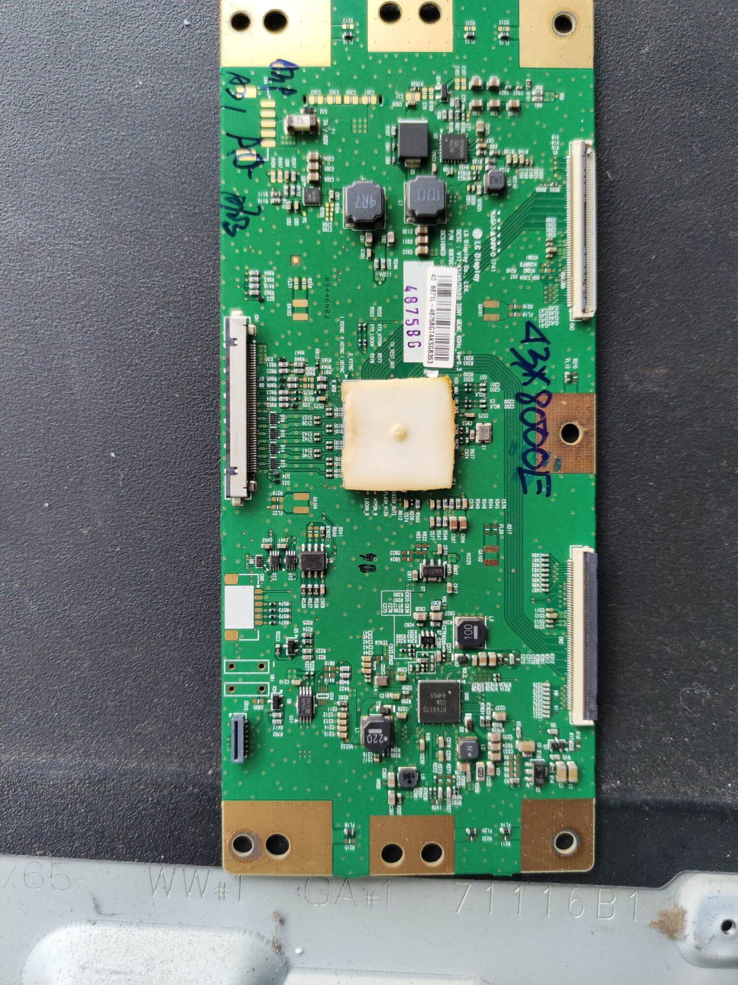 Tcon và cáp tivi sony 43x8000e
