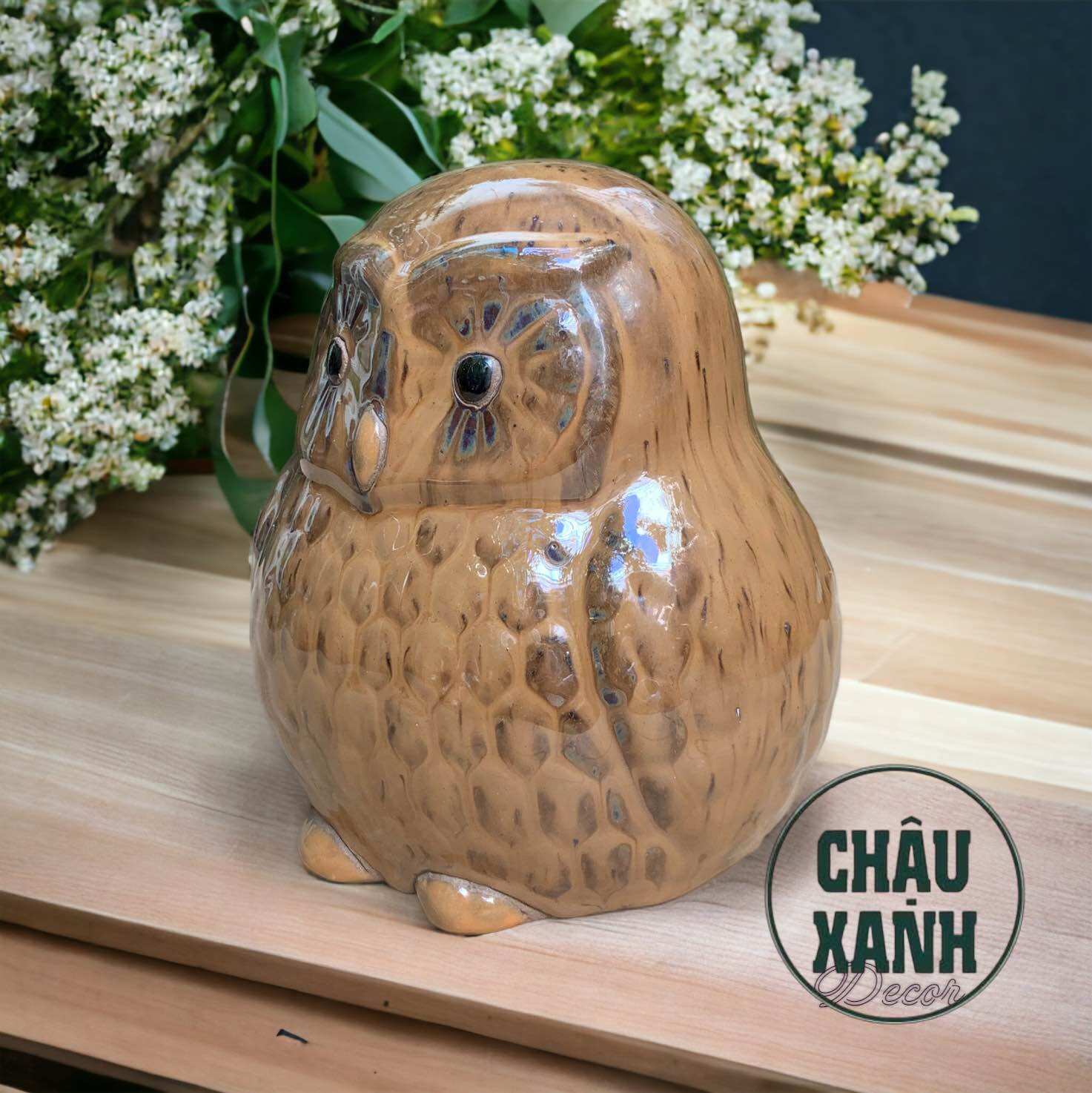 Cú bằng gốm sứ , tượng hình thú gốm sứ