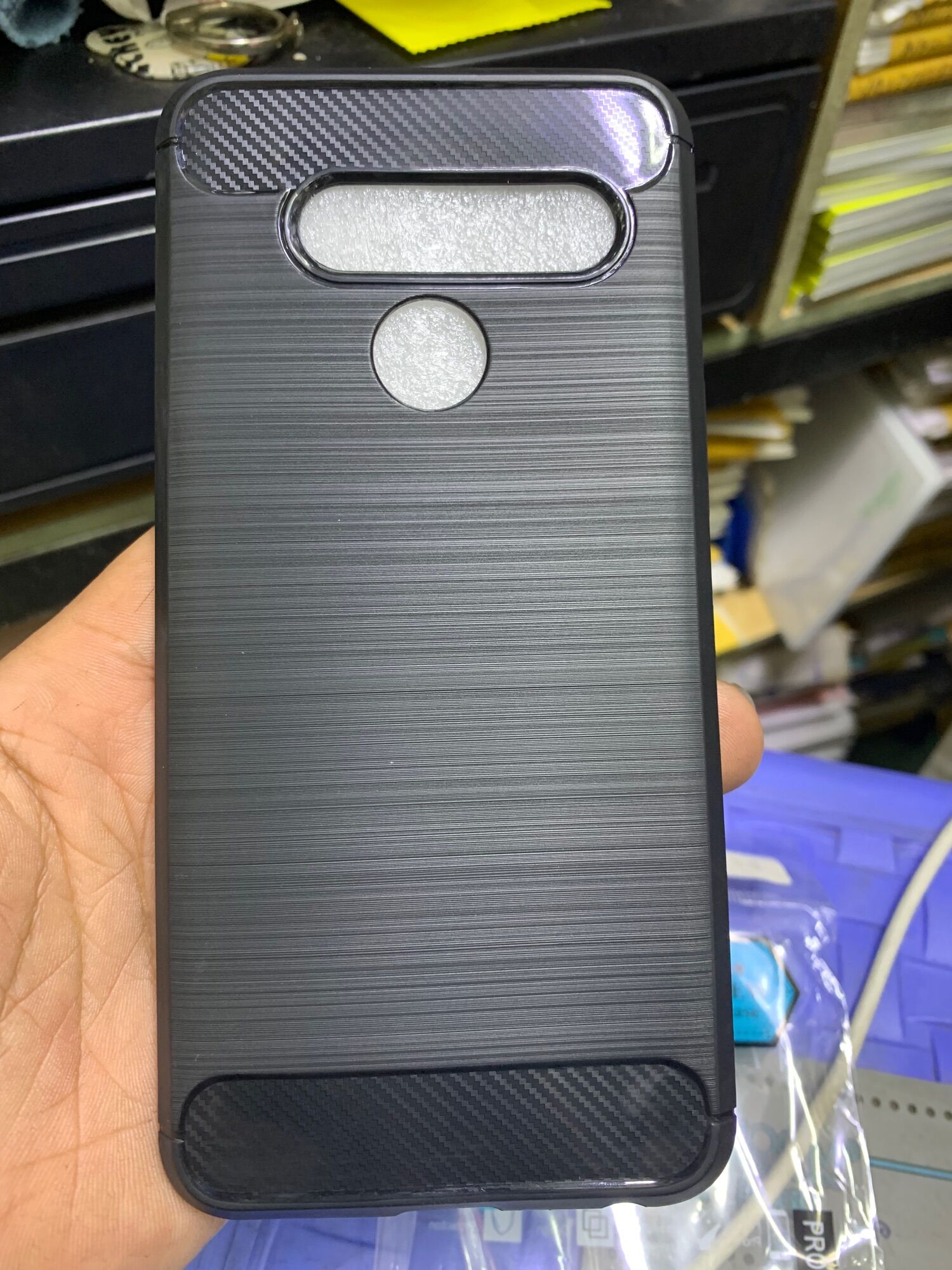 Ốp lưng lg v50 / v50 thinq dẻo đen chống sốc