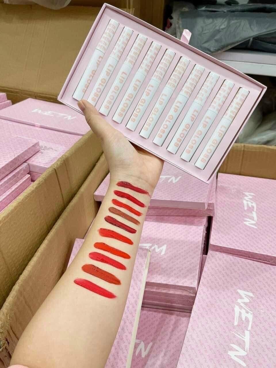 [Chuyên Sỉ] Set Son Lipgloss Wetn 10 Cây Nội Địa Trung Hương Trần