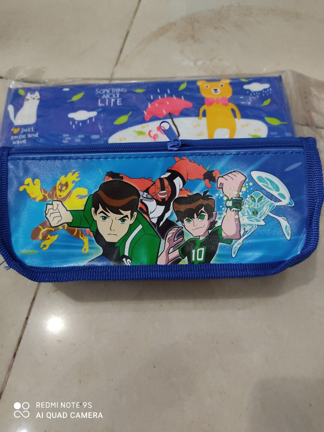 Hộp bút vải 2 ngăn Ben10