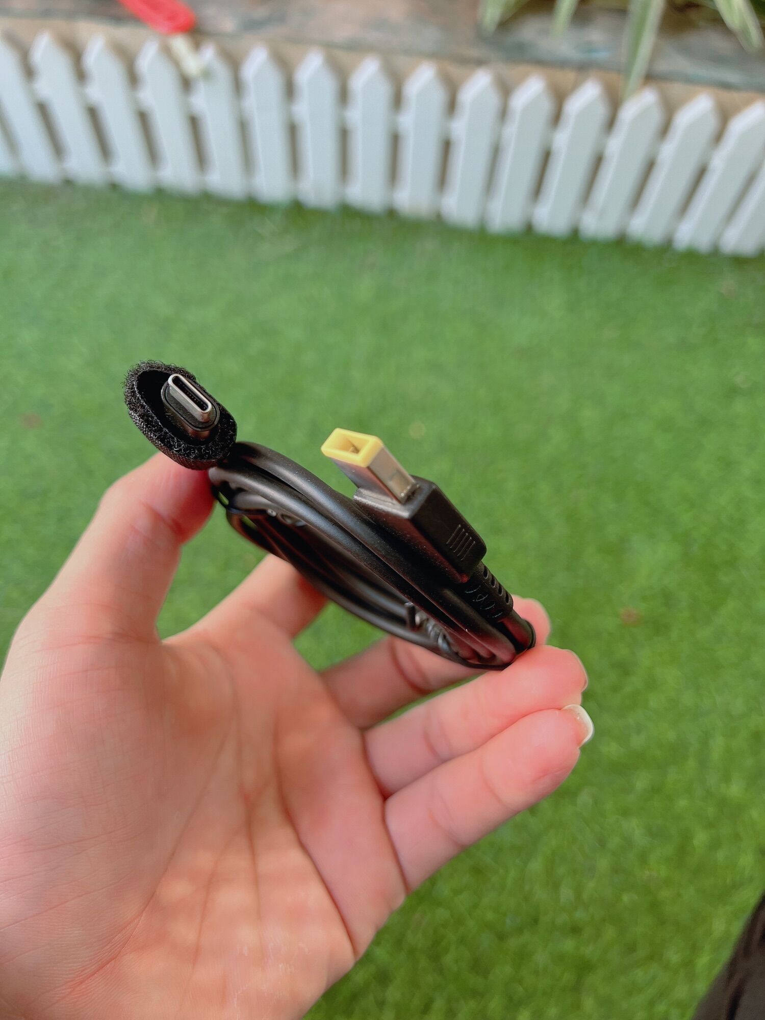 cáp sạc usb c sang lenovo chân vuông (type c to lenovo)