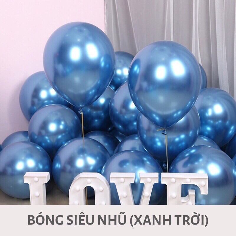 Bóng bay siêu nhũ Chrom lấp lánh size 10inch (25cm)