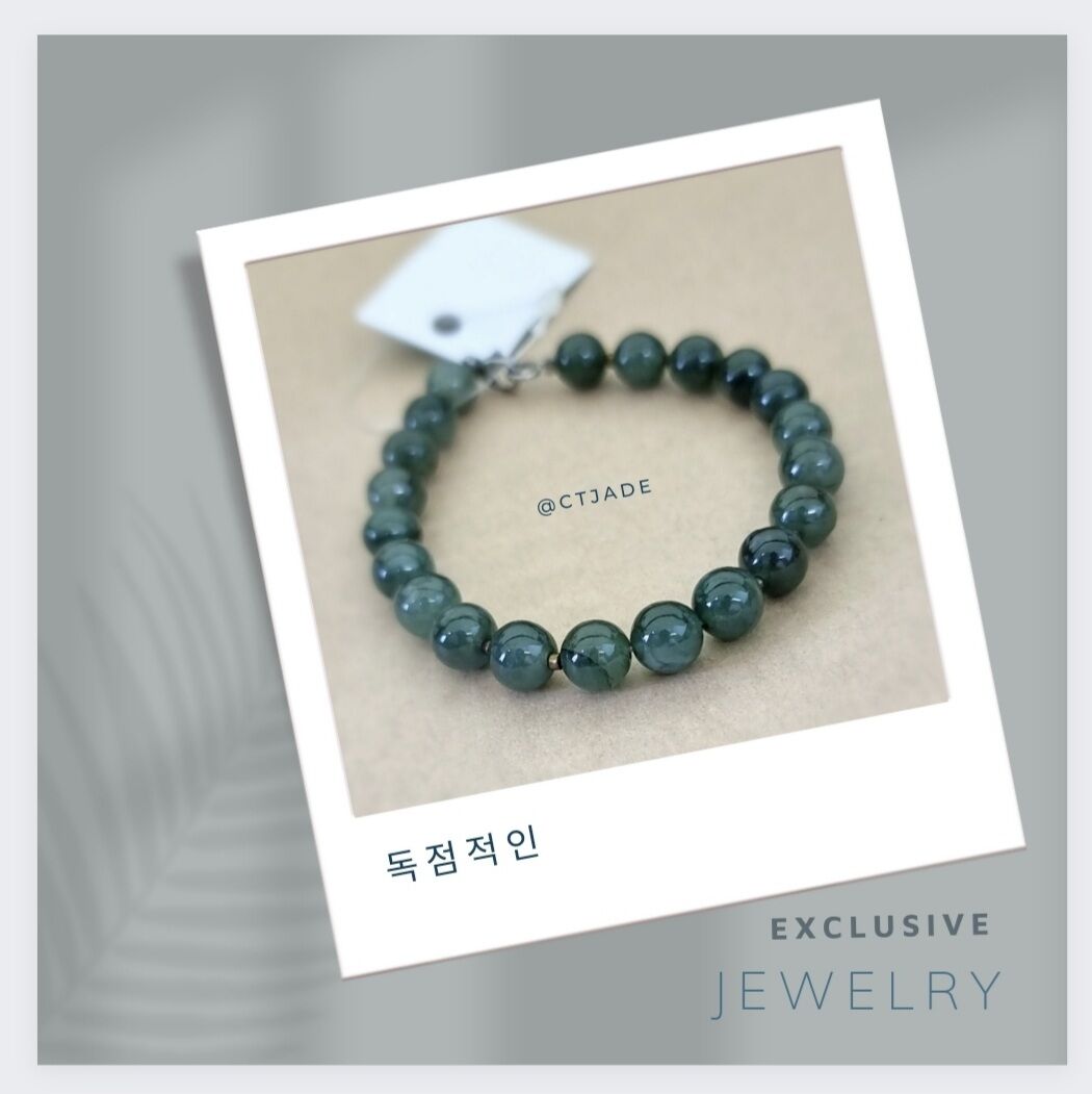 SGN 2001130 Vòng tay ngọc Miến Điện 6ly, 100% đá thiên nhiên, năng lượng bình an, may mắn Saigonistar