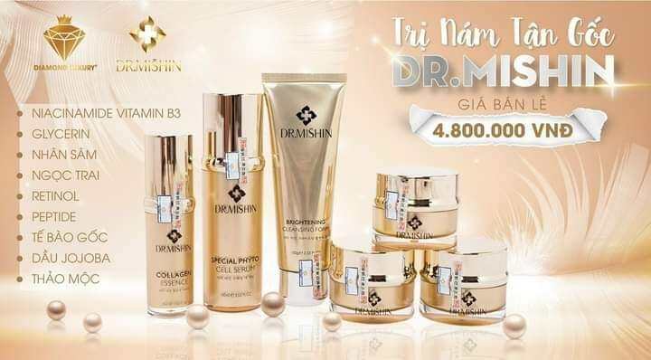 Bộ kem nám tàn nhang Dr Mishin 6 món