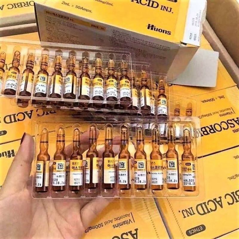Hộp 50 ống Vitamin c Huons Hàn Quốc