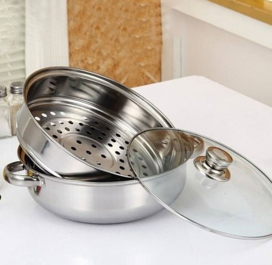 NỒI HẤP INOX 2 TẦNG HOTPOT 28CM