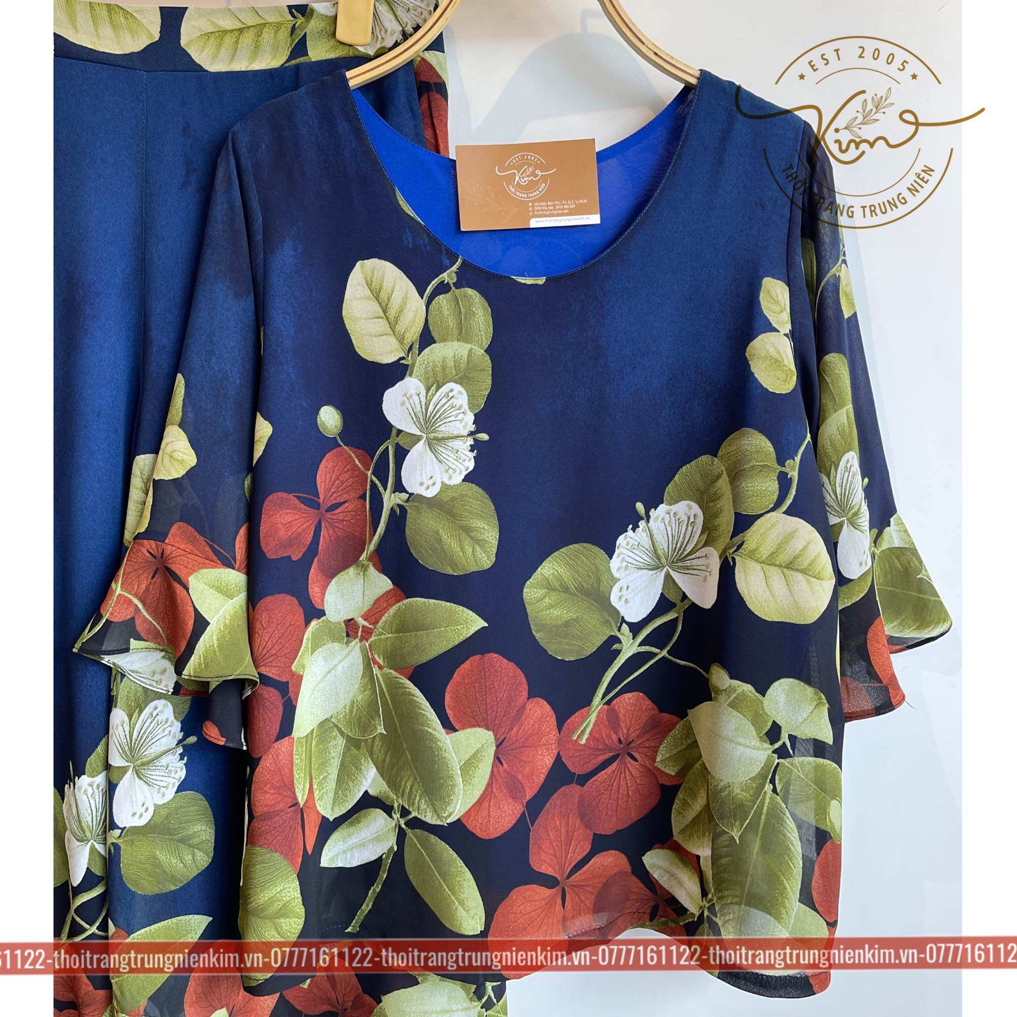 Set bộ voan trung niên sang trọng