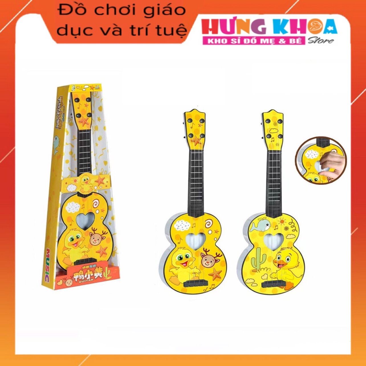 Đồ chơi đàn ghi ta sai to cho bé vừa chơi vừa học phát triển trí tuệ