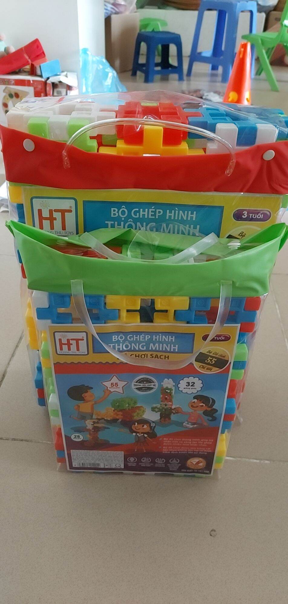 Bộ xếp hình 55 chi tiết to (kt 11×11)
