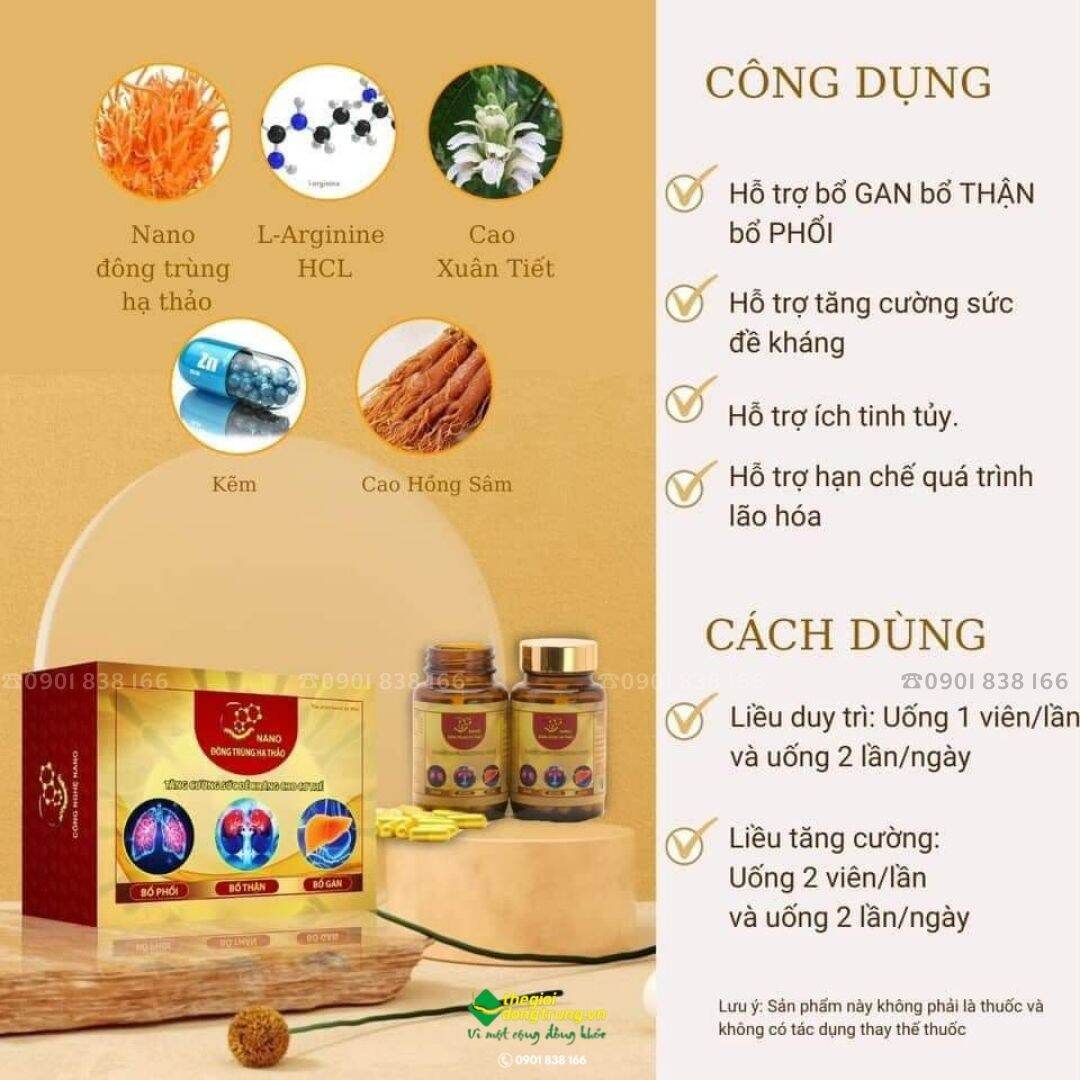 Viên Nang Nano Đông Trùng Hạ Thảo