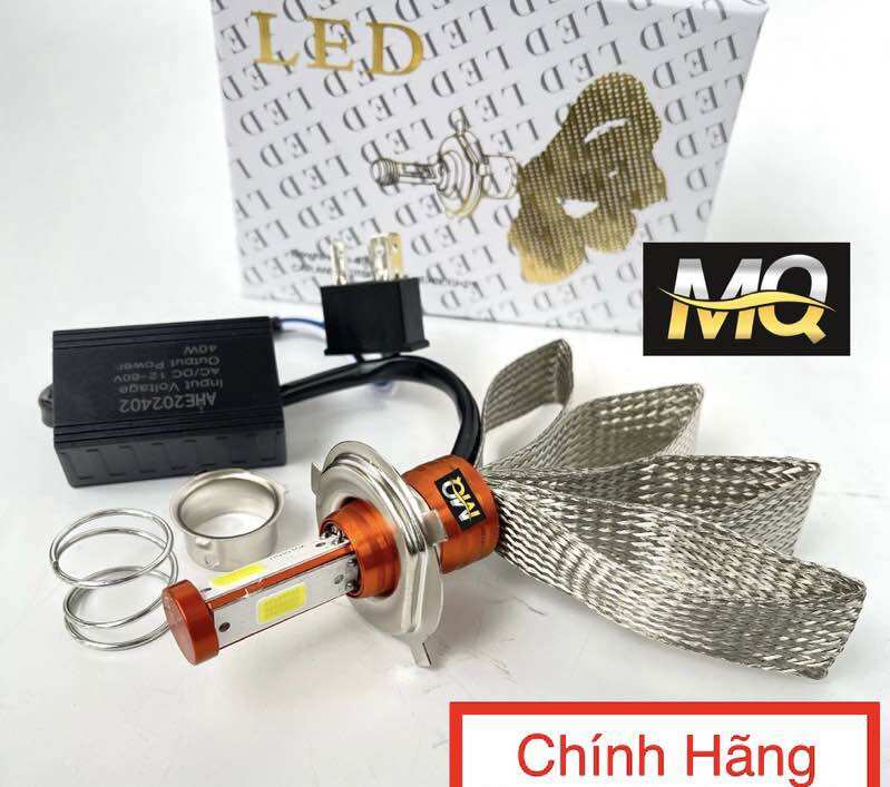 ĐÈN PHA LED CYT 6 TIM LED New 2024 CÓ CHÂN ĐỔI H4 M5 LẮP ĐƯỢC ĐIỆN MÁY  ĐÈN PHA LED XE MÁY (GIÁ 1 BÓNG)