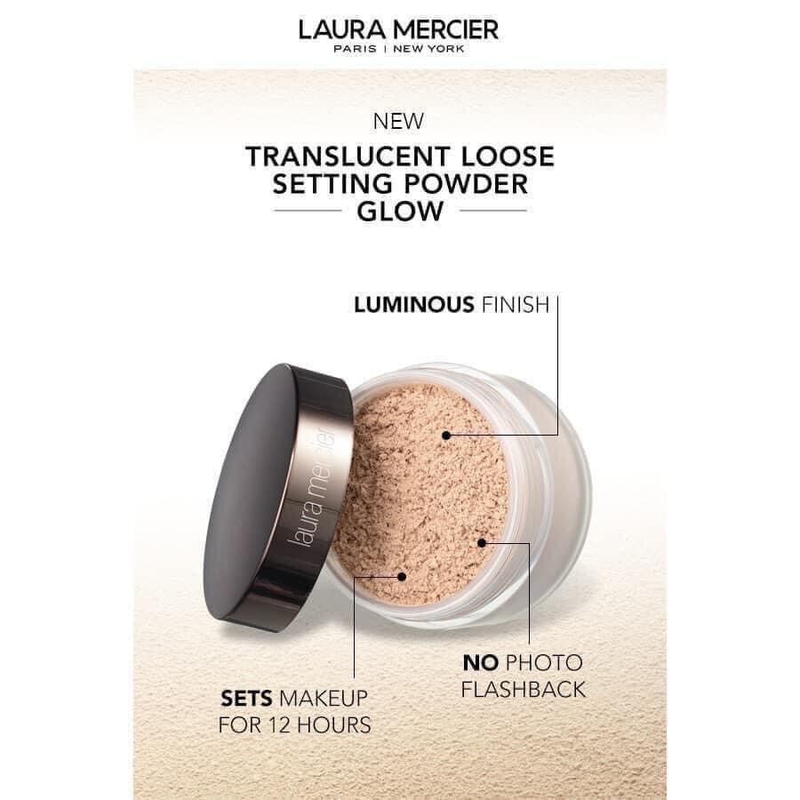 Set Laura Mercier mini phấn phủ và sáp mắt nhũ
