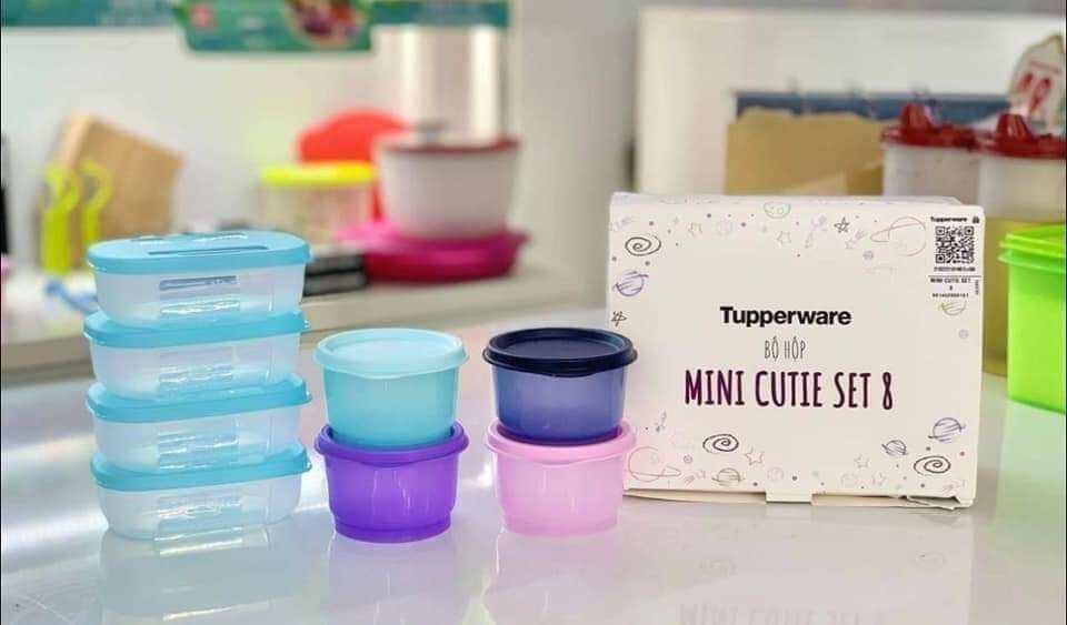 Bộ hộp Mini Cutie Set 8 - Tupperware chính hãng