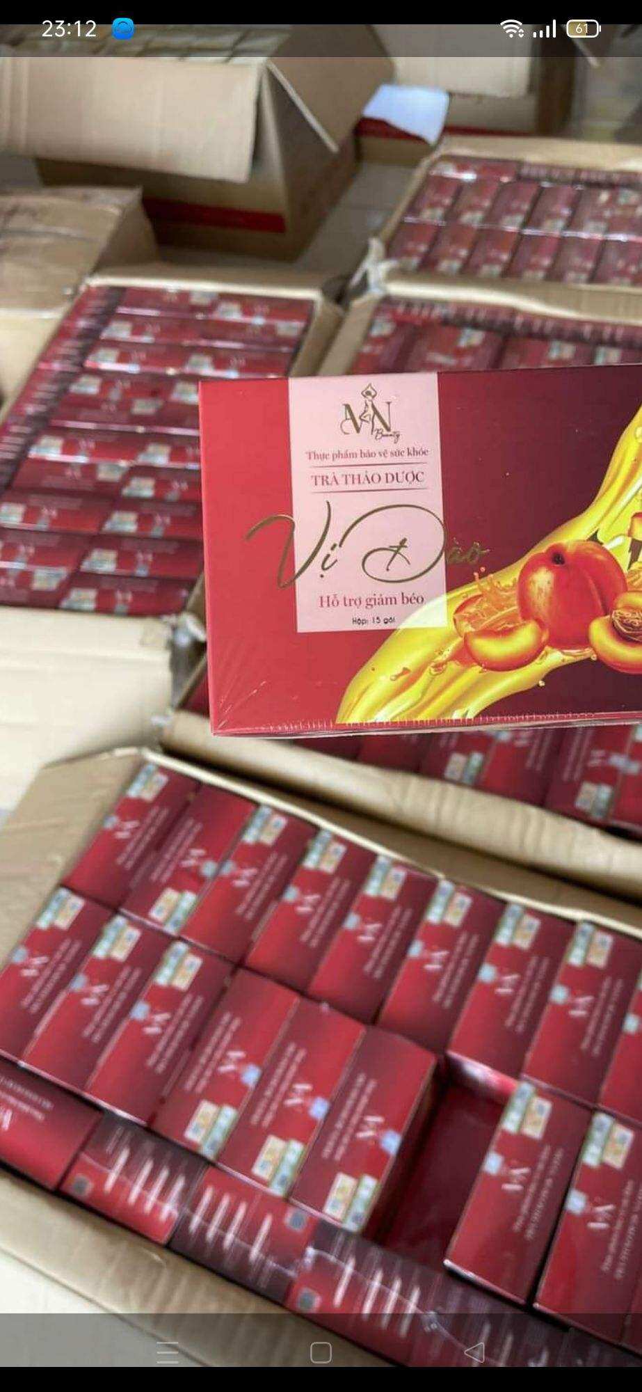 Trà giảm cân vị đào