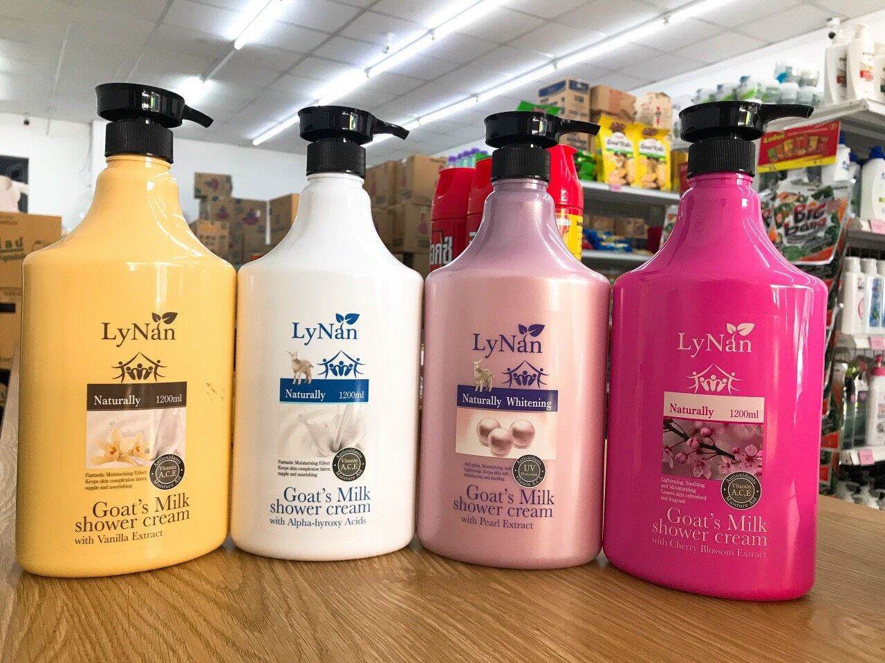 Sữa Tắm Dê Lynan nhập Khẩu Malaysia chai 1200ml ngẫu nhiên