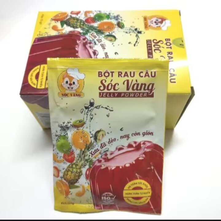 Bột rau câu sóc vàng