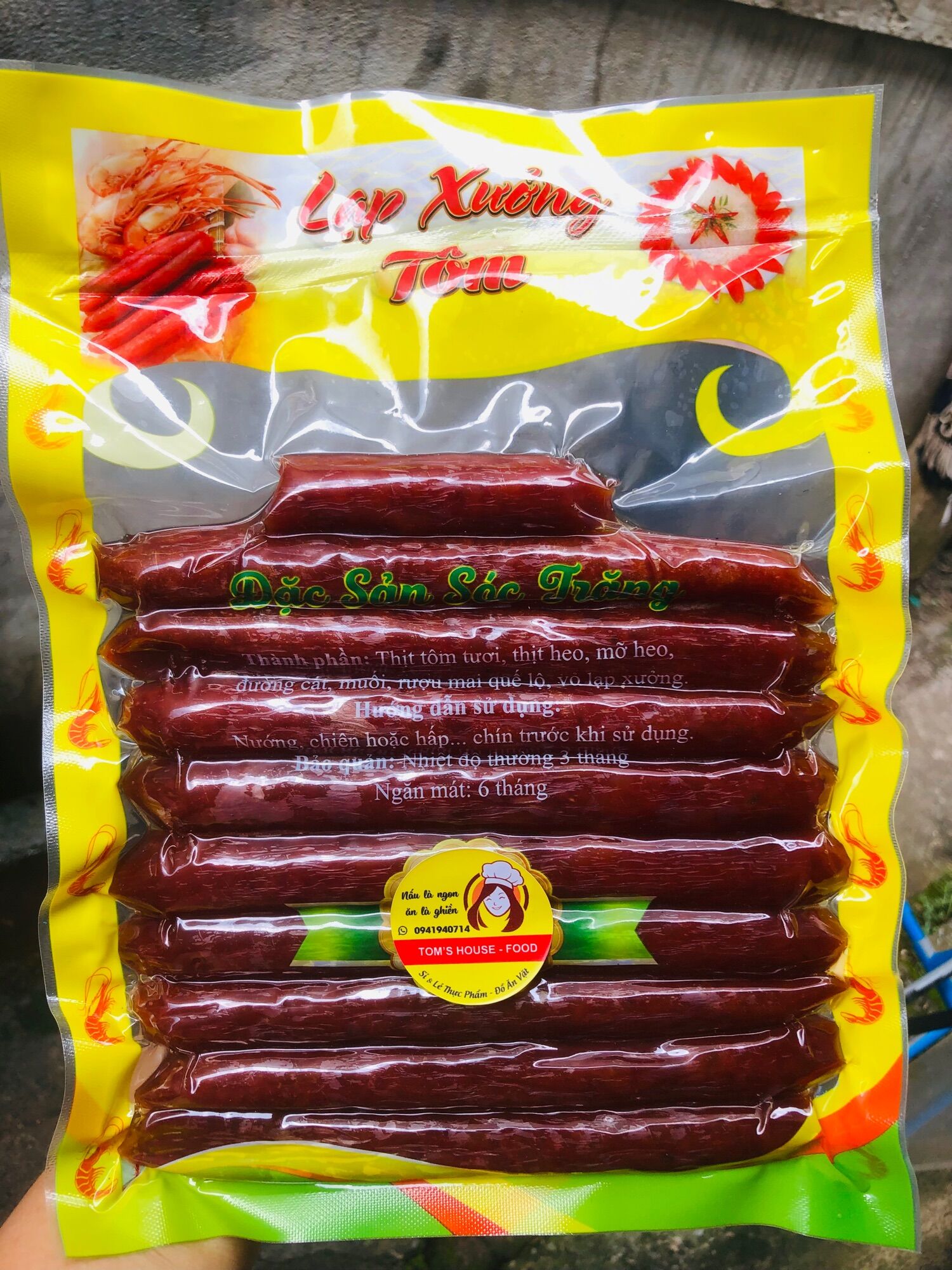 Lạp xưởng tôm 1kg