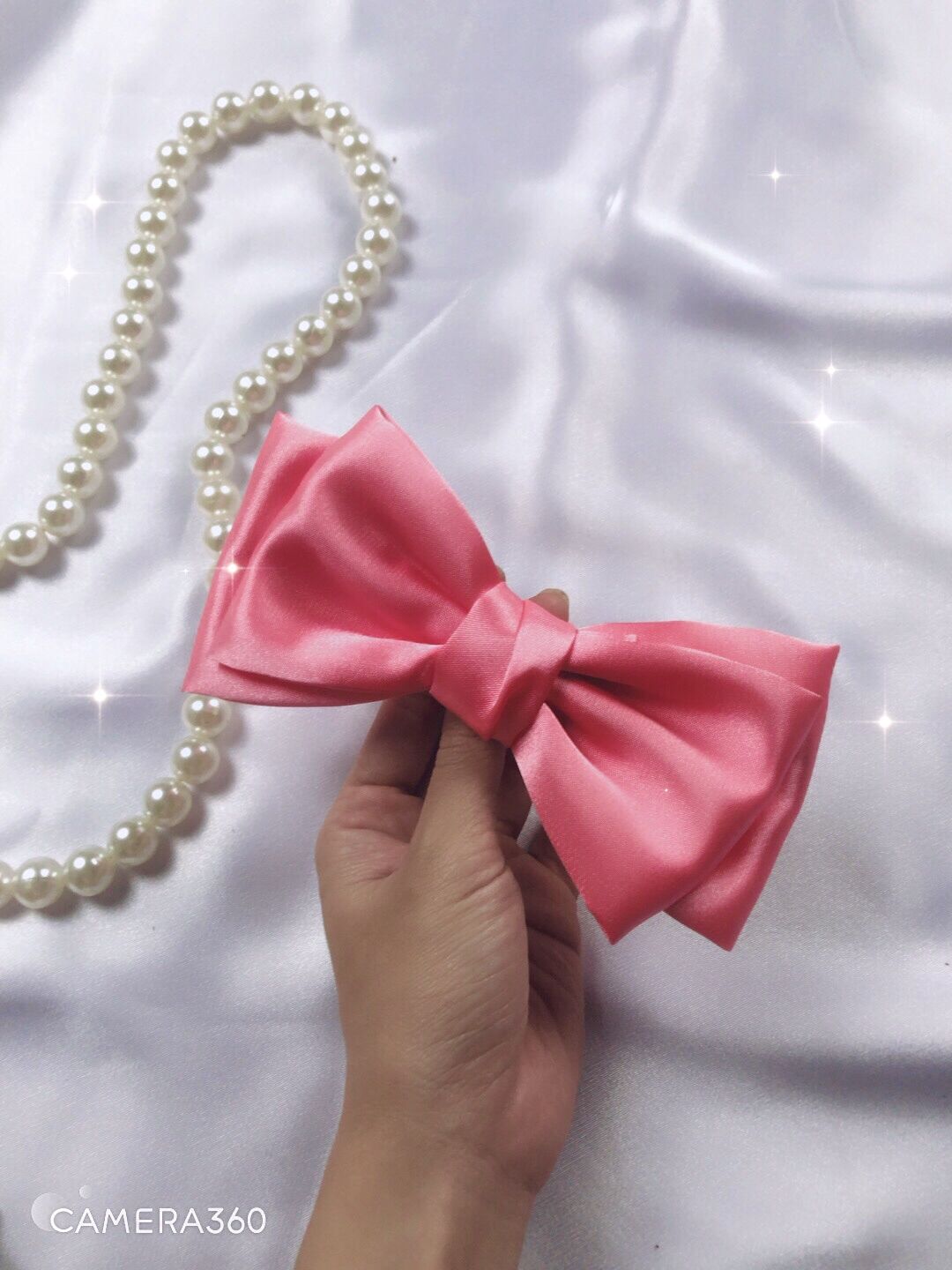 Kẹp Tóc Hình Nơ HandMade siêu to ( hình thật )