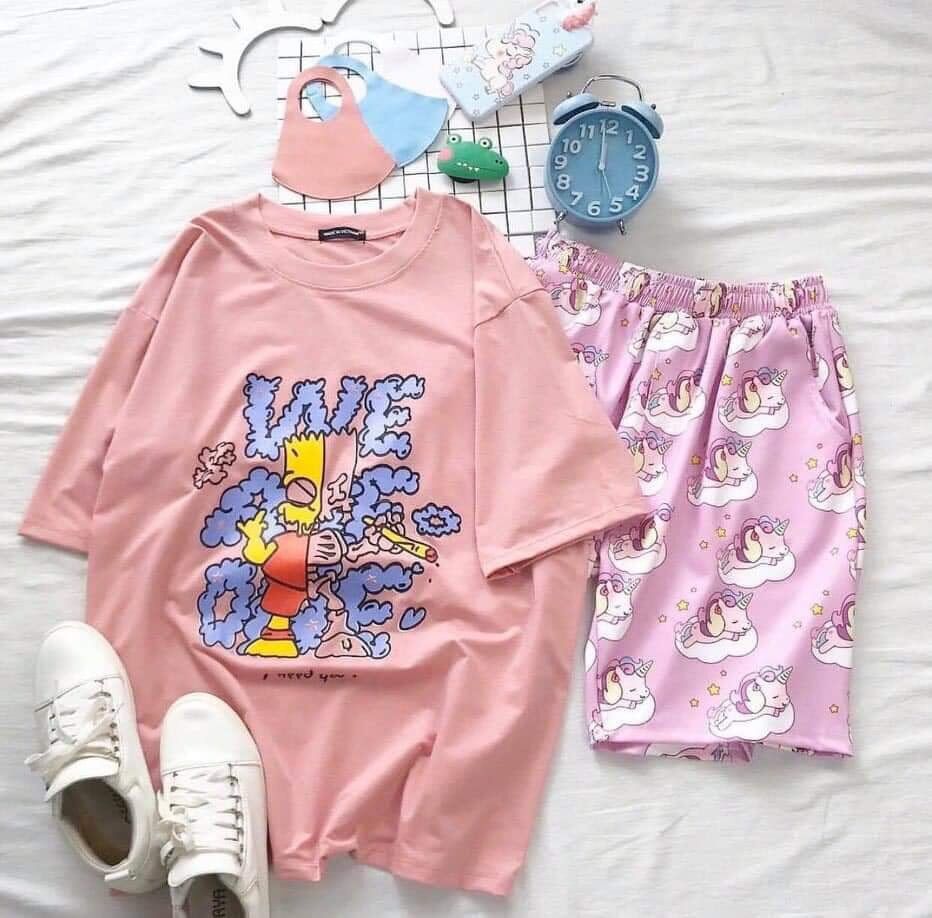 Set bộ Thun Lạnh Hồng