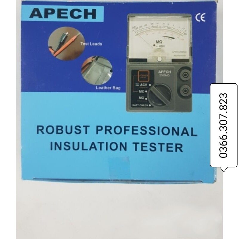 Apech 2000mω, 1000V Insulation Resistance Meter