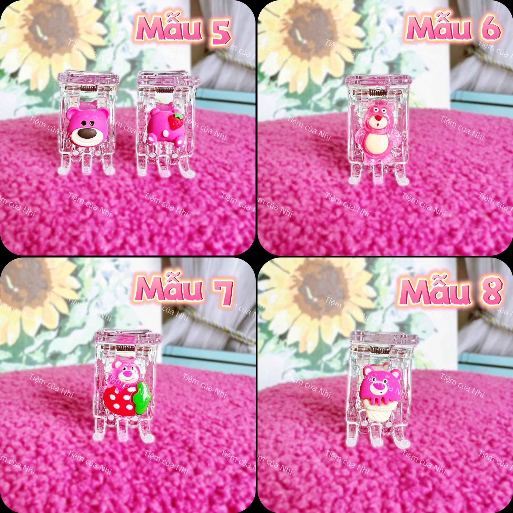 KẸP CÀNG CUA 5 RĂNG GẤU DÂU LOTSO