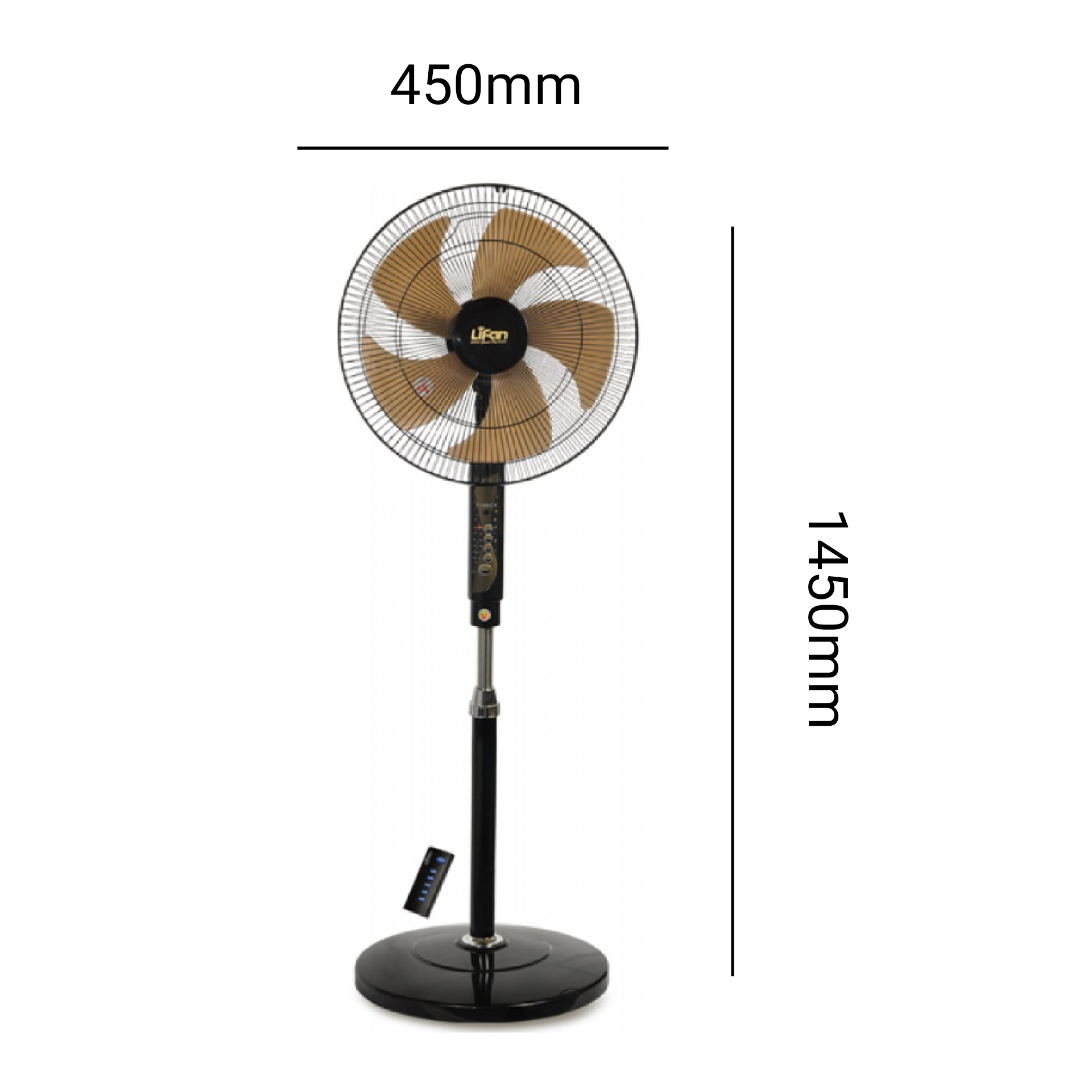 QUẠT ĐỨNG REMOTE LIFAN Đ-16RCO